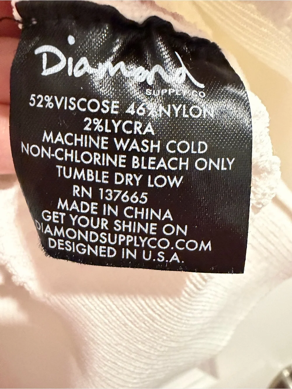 Diamond‎ Supply Co. Women’s Textured Quartz Varsity Longline Cardigan XS NWT